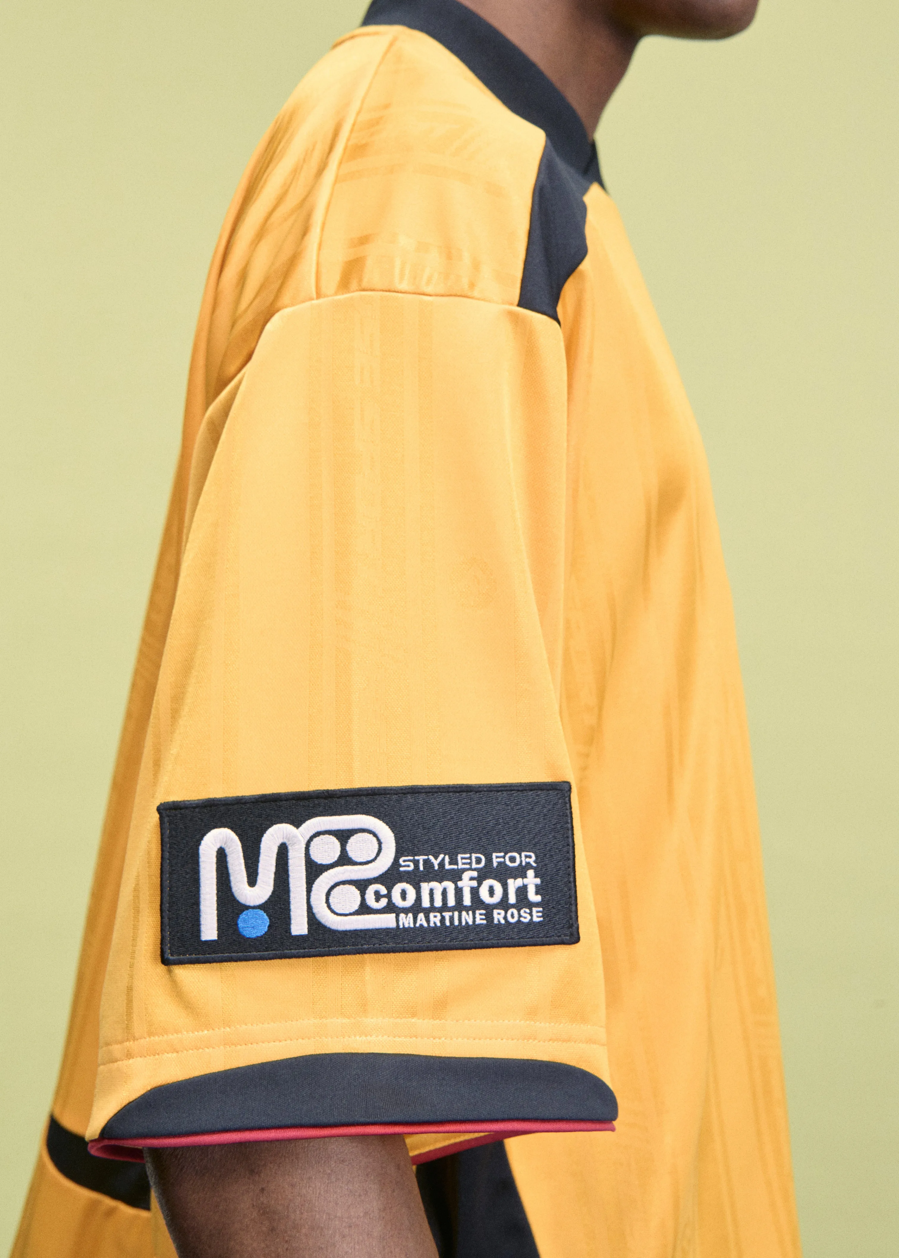 PRINTED FOOTBALL TOP in YELLOW GOLD sold by Martine Rose product image thumbnail 4