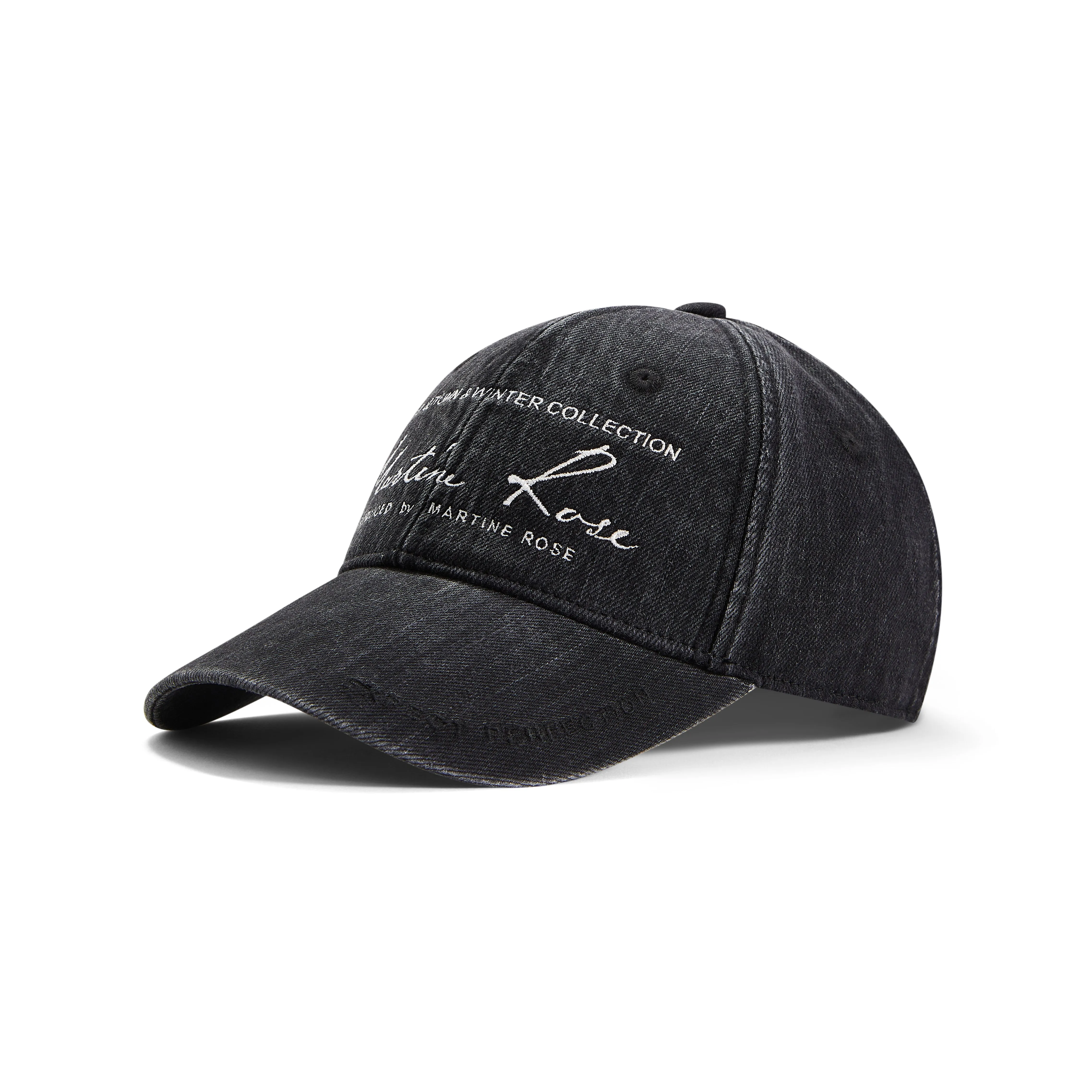 SIGNATURE CAP in WASHED BLACK sold by Martine Rose product image thumbnail 2