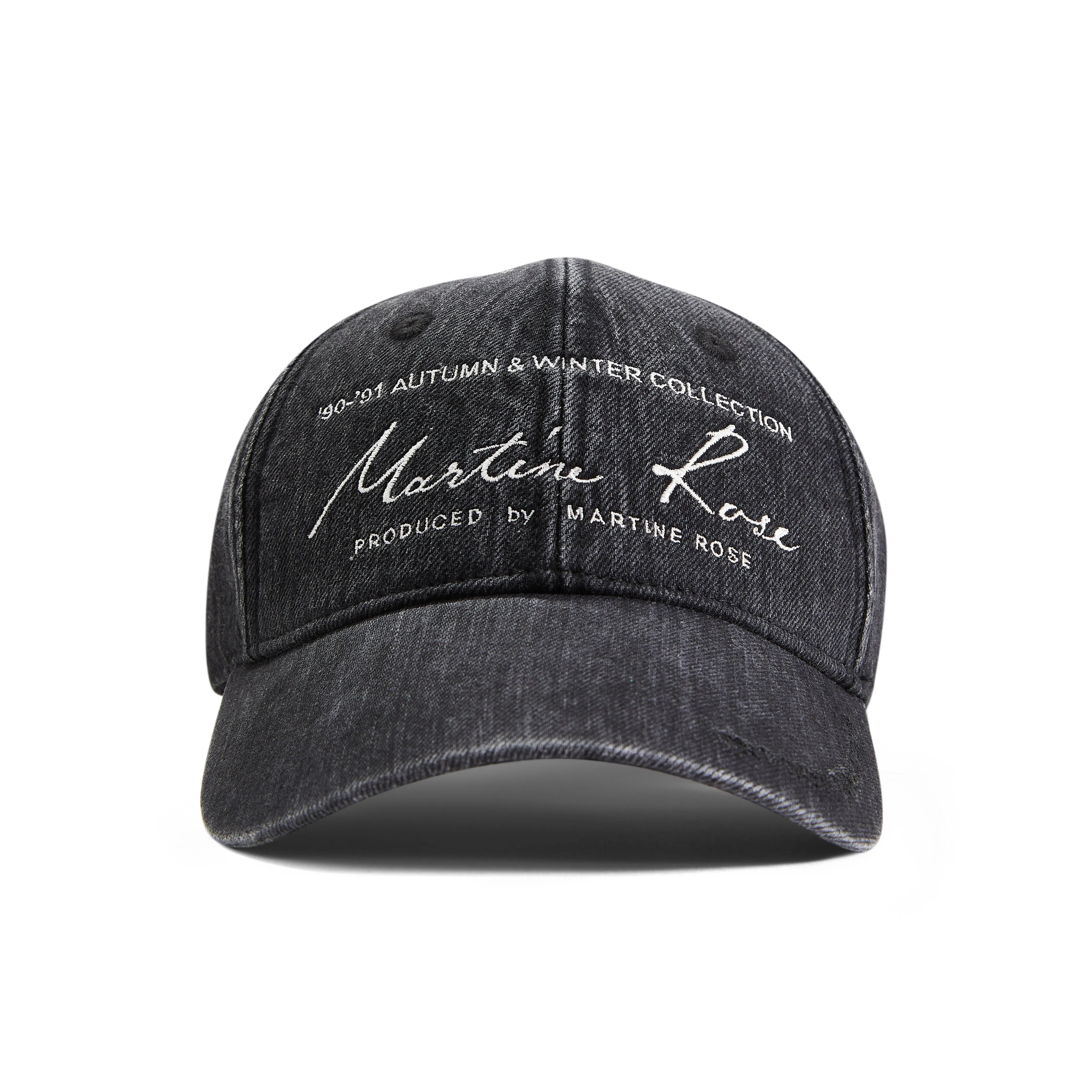SIGNATURE CAP in WASHED BLACK sold by Martine Rose product image thumbnail 3