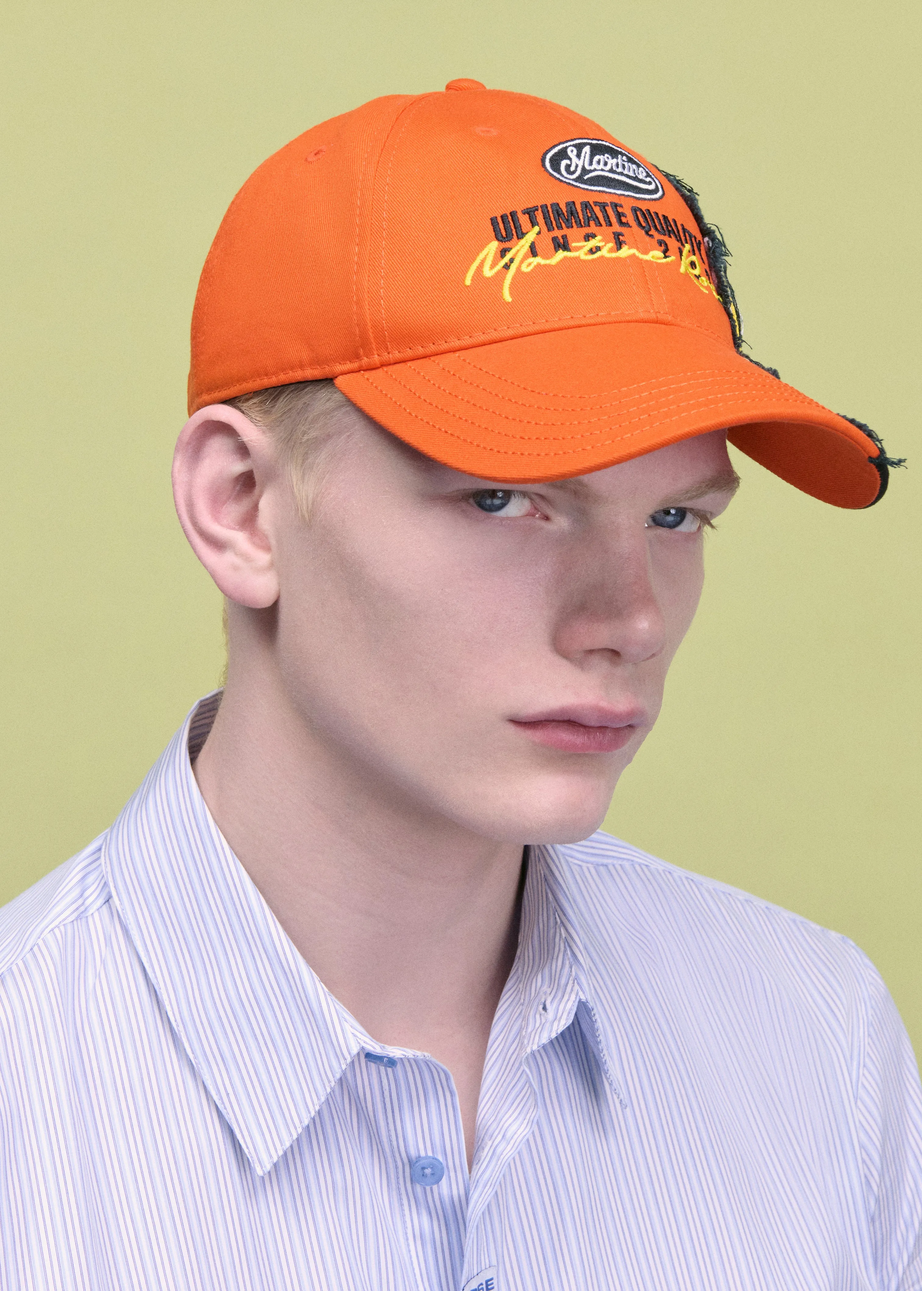 COLLAGE CAP in ORANGE sold by Martine Rose product image thumbnail 2