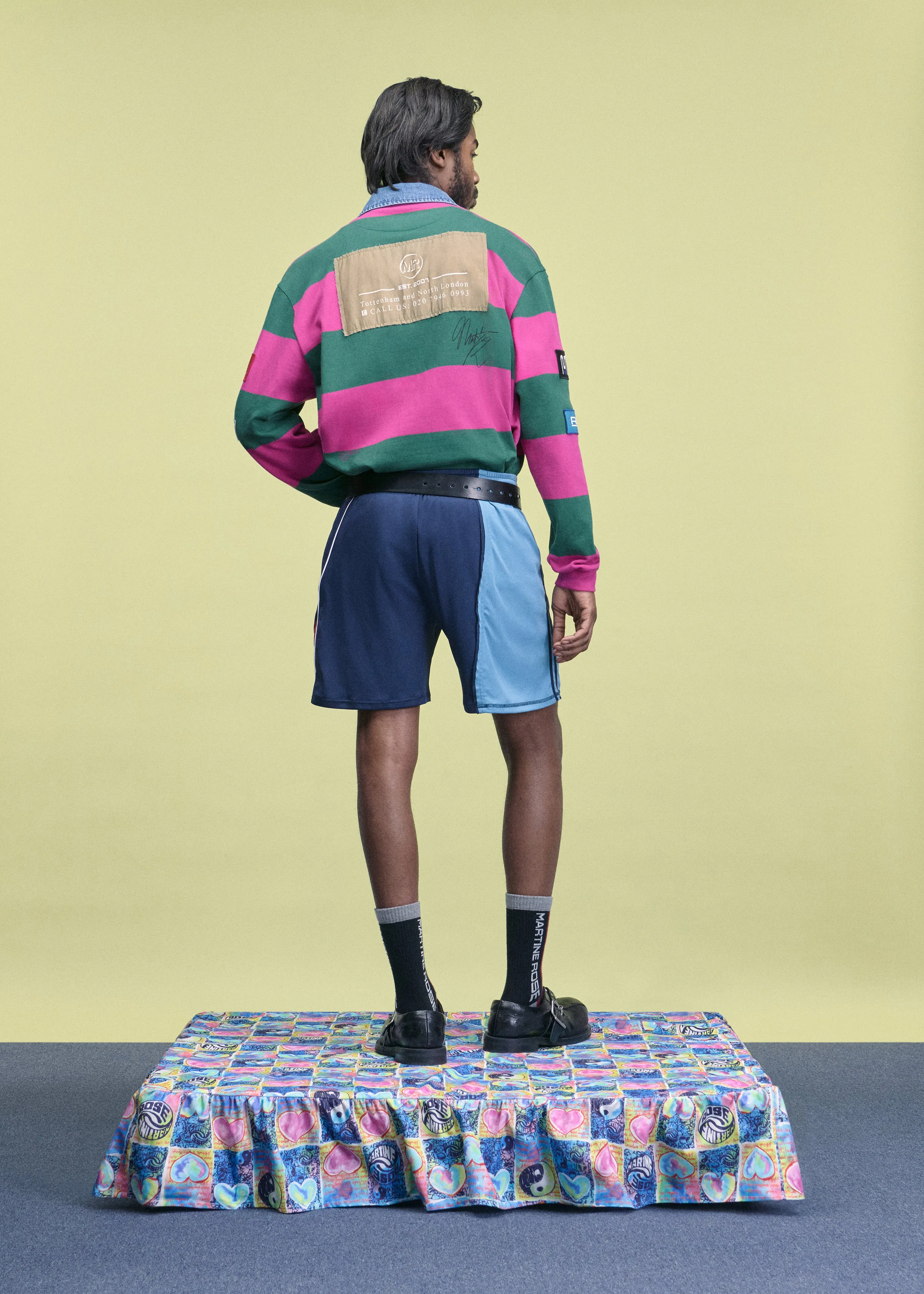 RUGBY POLO in PURPLE & GREEN sold by Martine Rose product image thumbnail 4