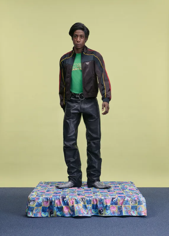 SHRUNKEN TRACK JACKET in BROWN sold by Martine Rose