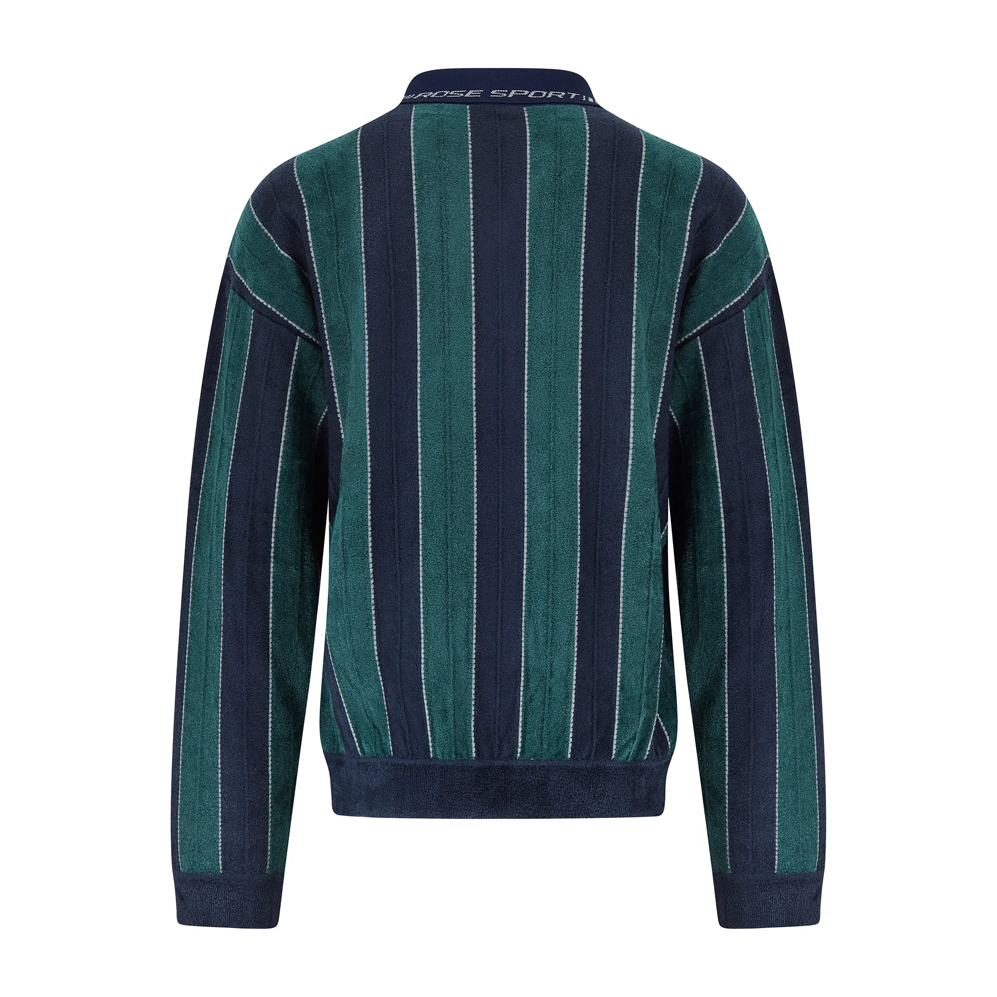 SPORTY LOGO POLO in GREEN & NAVY sold by Martine Rose product image thumbnail 5