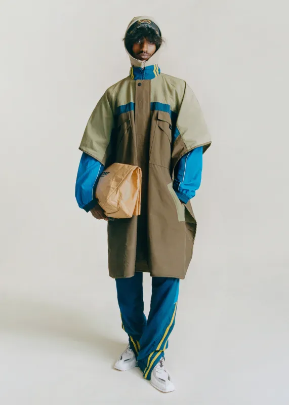 BARBERS CAPE in KHAKI GREEN made by Martine Rose