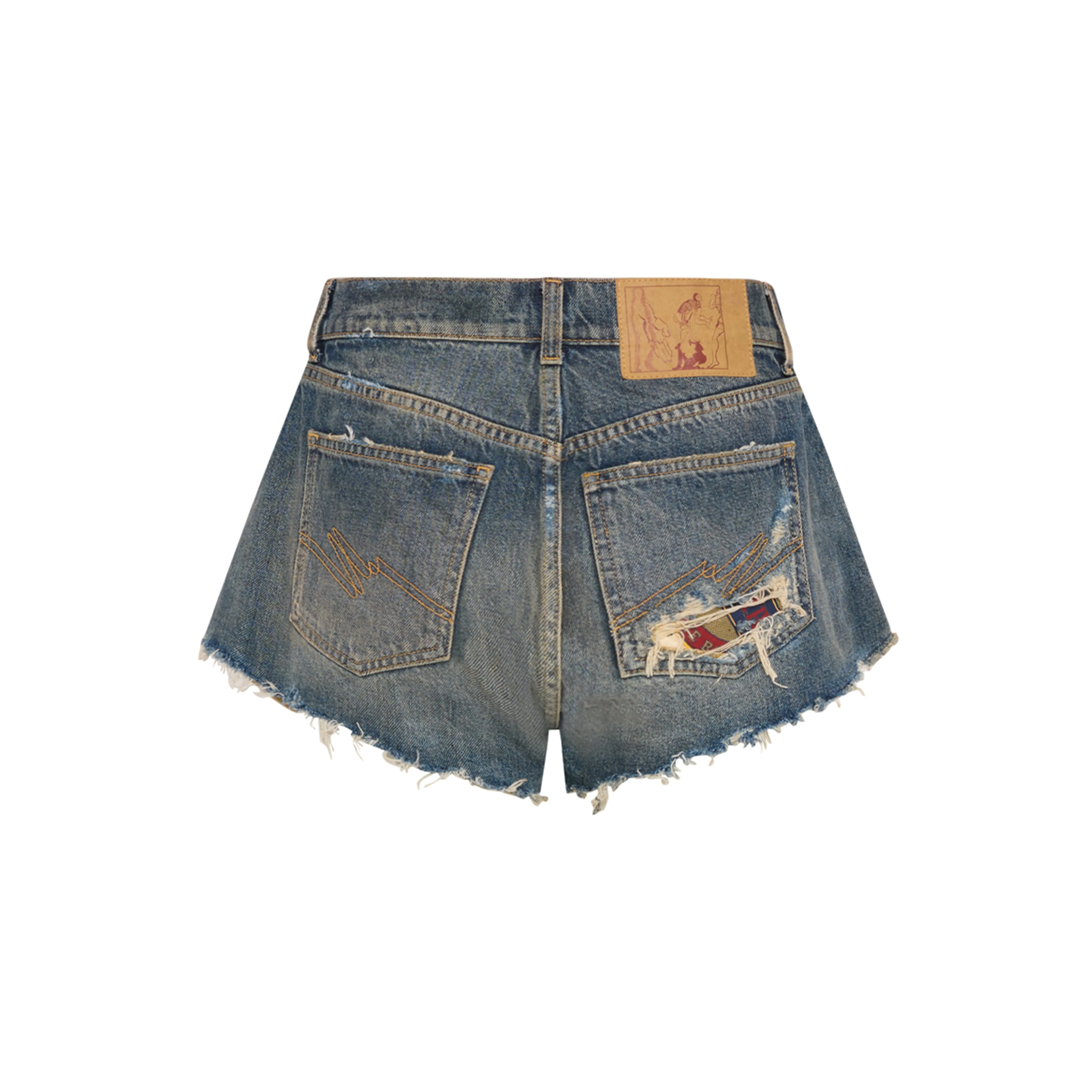 SHORT SHORTS in BLUE TRUCKER WASH sold by Martine Rose product image thumbnail 2