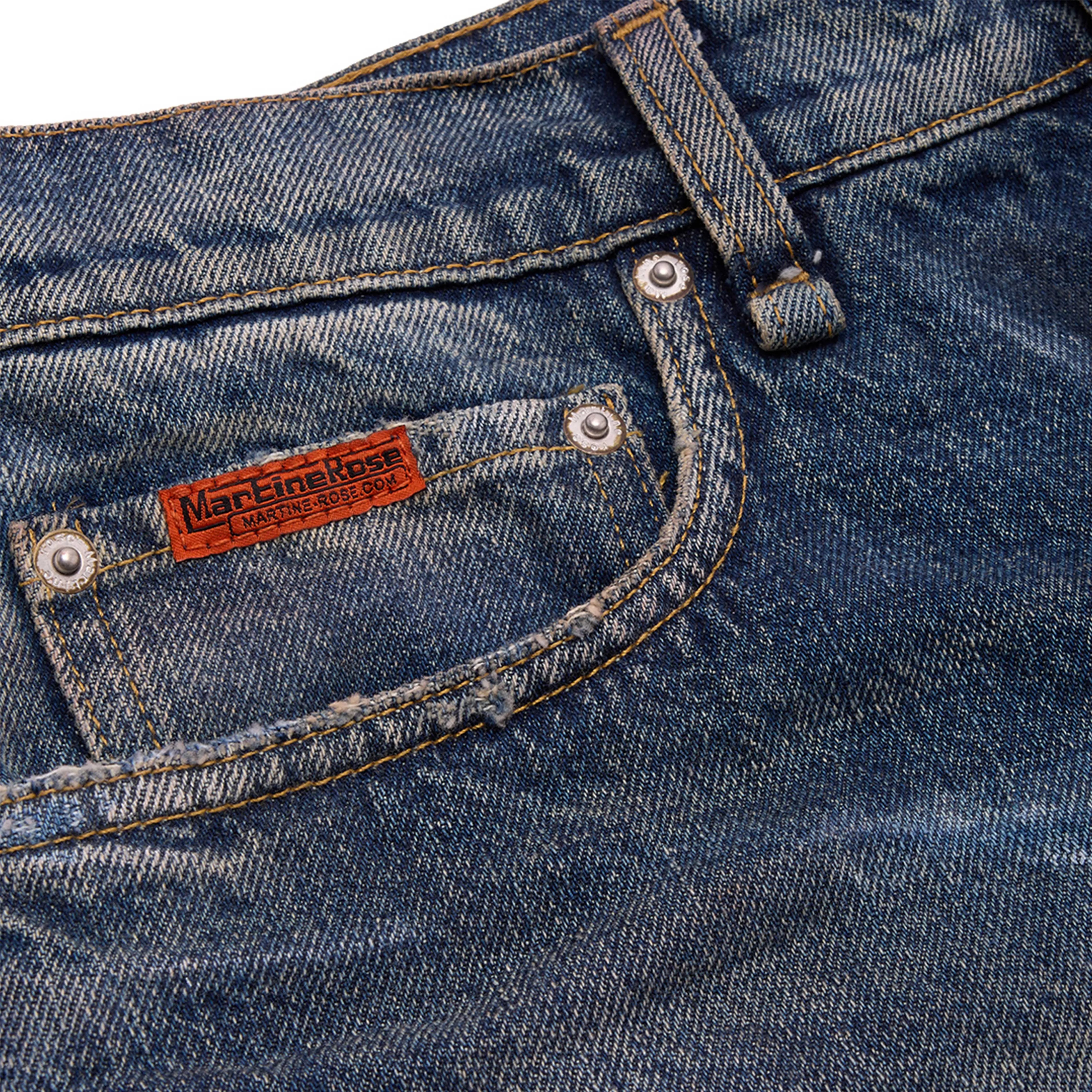 SHORT SHORTS in BLUE TRUCKER WASH sold by Martine Rose product image thumbnail 4