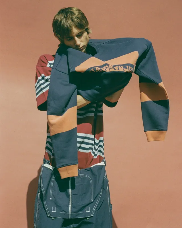 BACCHUS SWEATSHIRT in BLUE made by Martine Rose