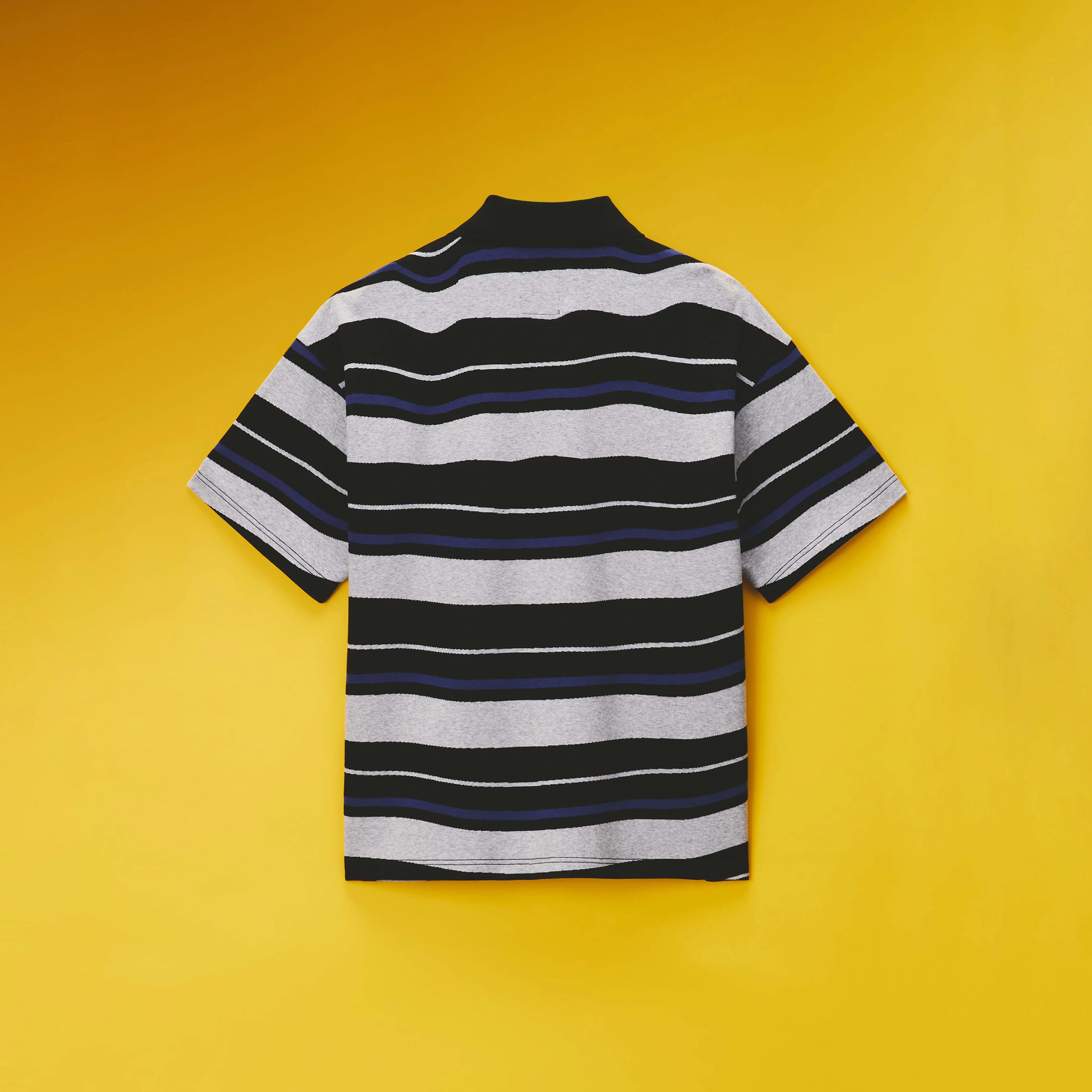 EGO S/S POLO SHIRT in GREY & BLACK STRIPE sold by Martine Rose product image thumbnail 4