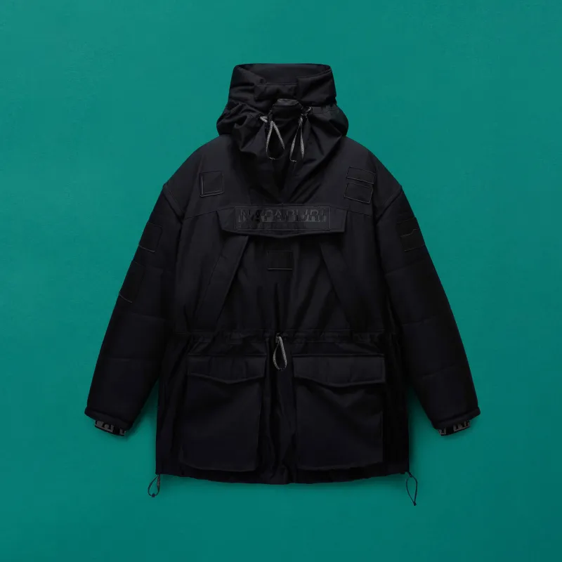 SKIDOO COMMON ANORAK JACKET in BLACK made by Martine Rose