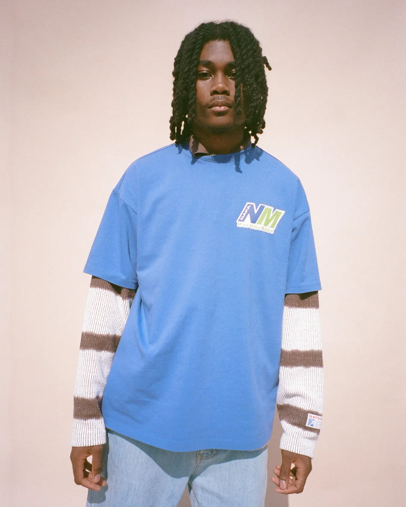 OCELOT S/S T-SHIRT in DAZZLING BLUE sold by Martine Rose
