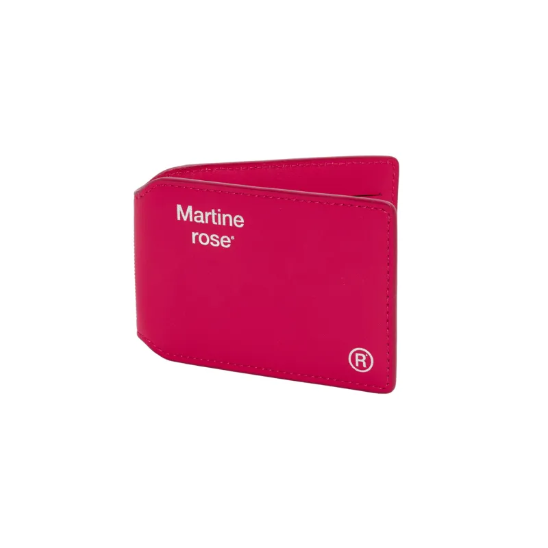 OYSTER CARD WALLET  in PINK made by Martine Rose