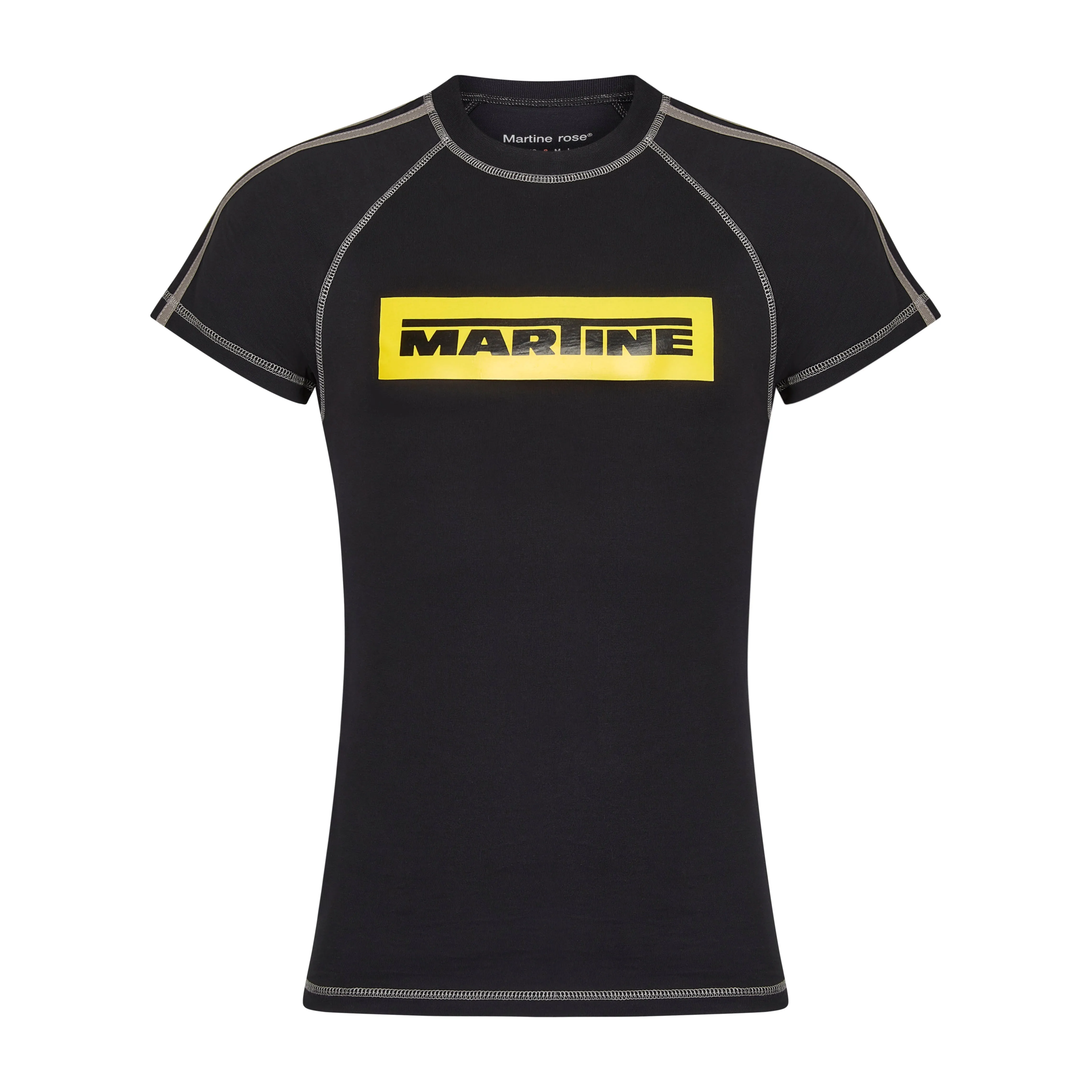 RAGLAN SHRUNKEN T-SHIRT in BLACK sold by Martine Rose product image thumbnail 5
