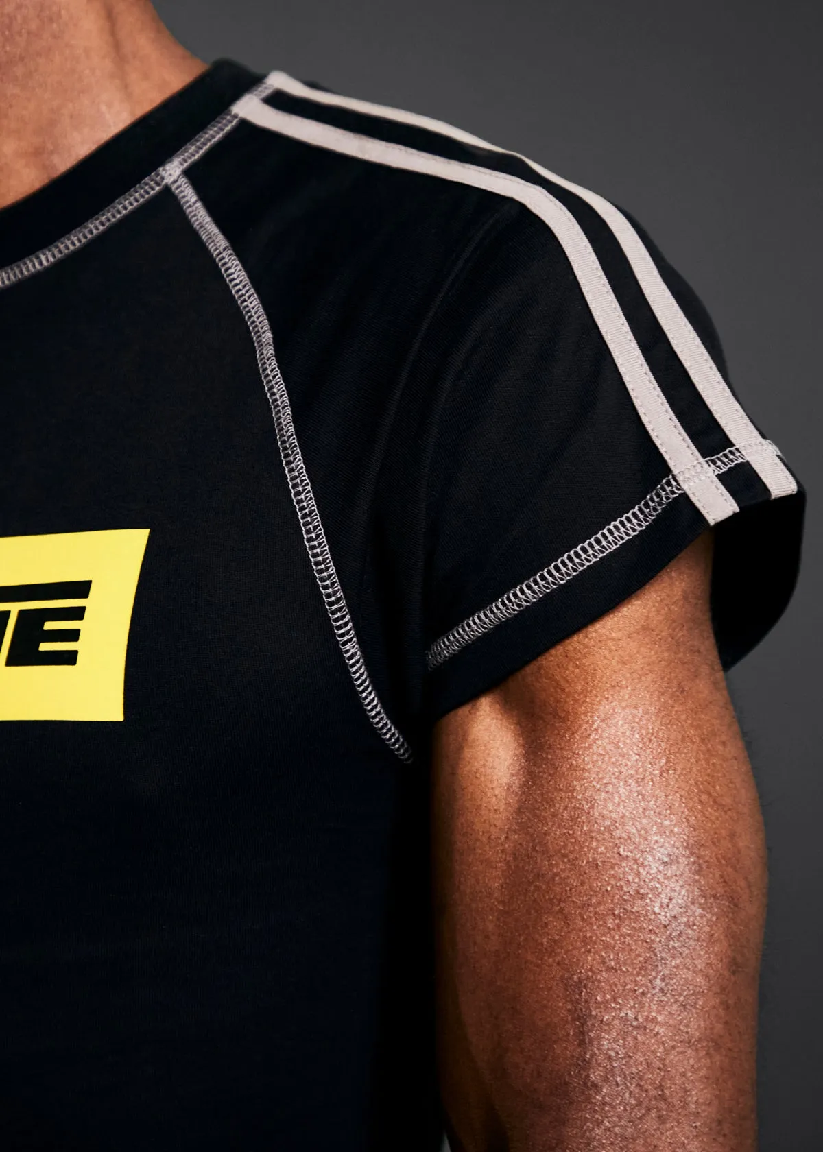 RAGLAN SHRUNKEN T-SHIRT in BLACK sold by Martine Rose product image thumbnail 3