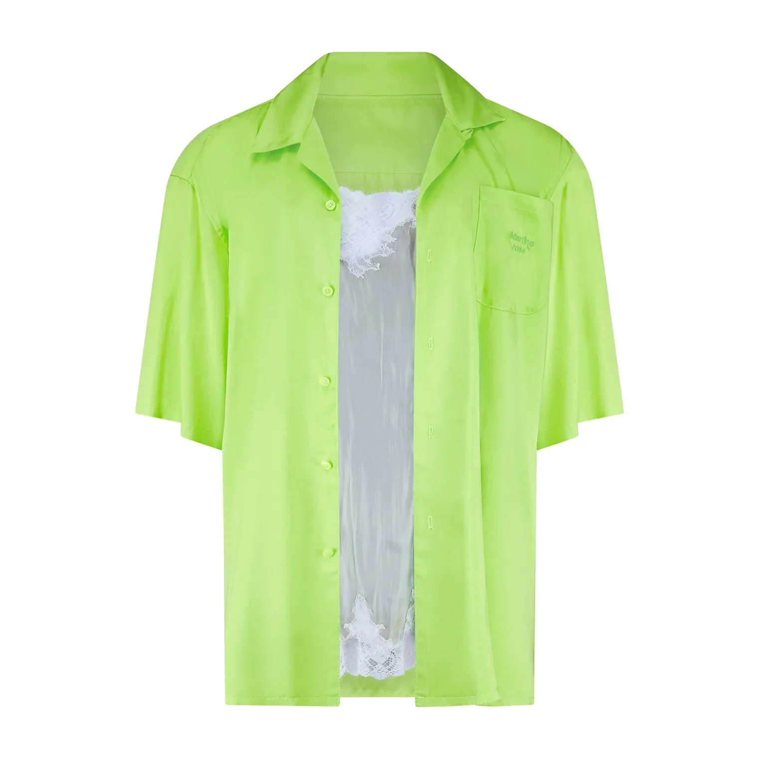 CAMISOLE SHIRT in LIME MULTI sold by Martine Rose product image thumbnail 5