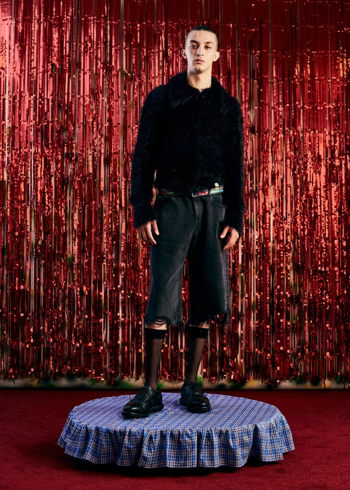 HAIRY JACKET in BLACK sold by Martine Rose