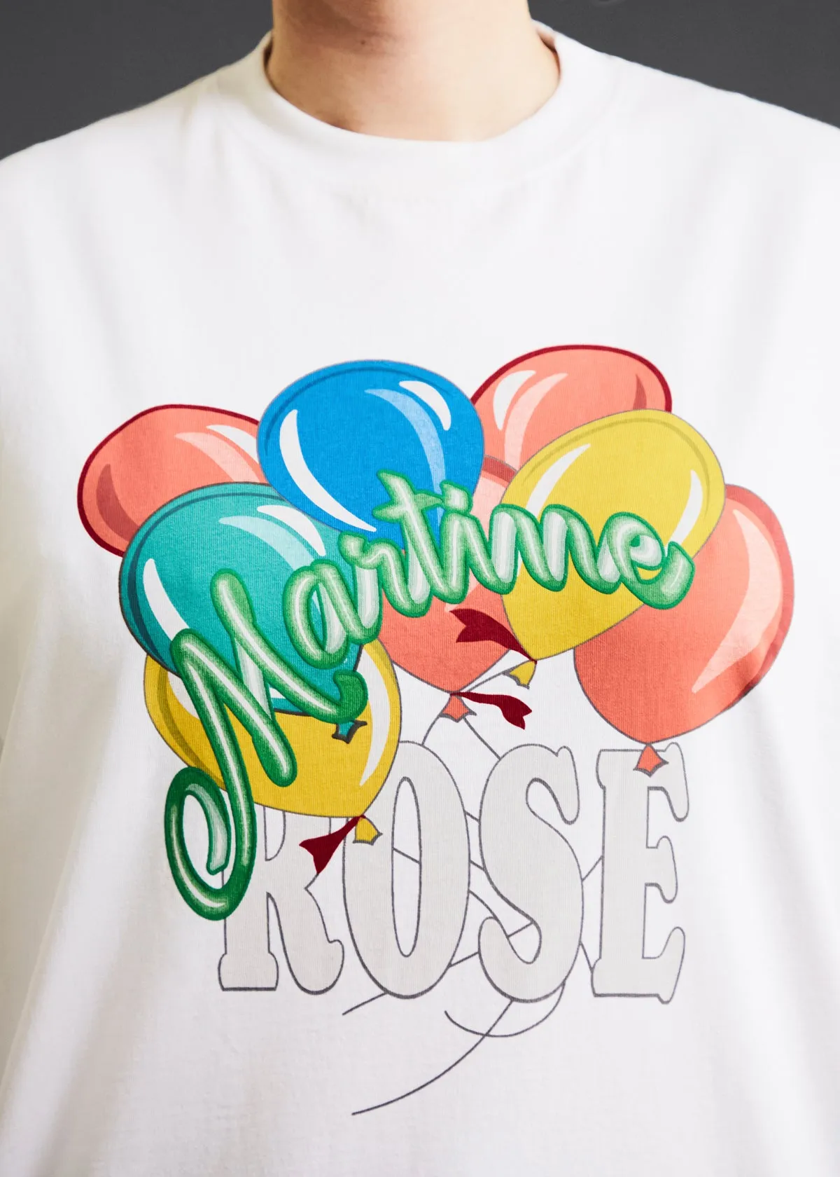 OVERSIZED S/S T-SHIRT in WHITE sold by Martine Rose product image thumbnail 3