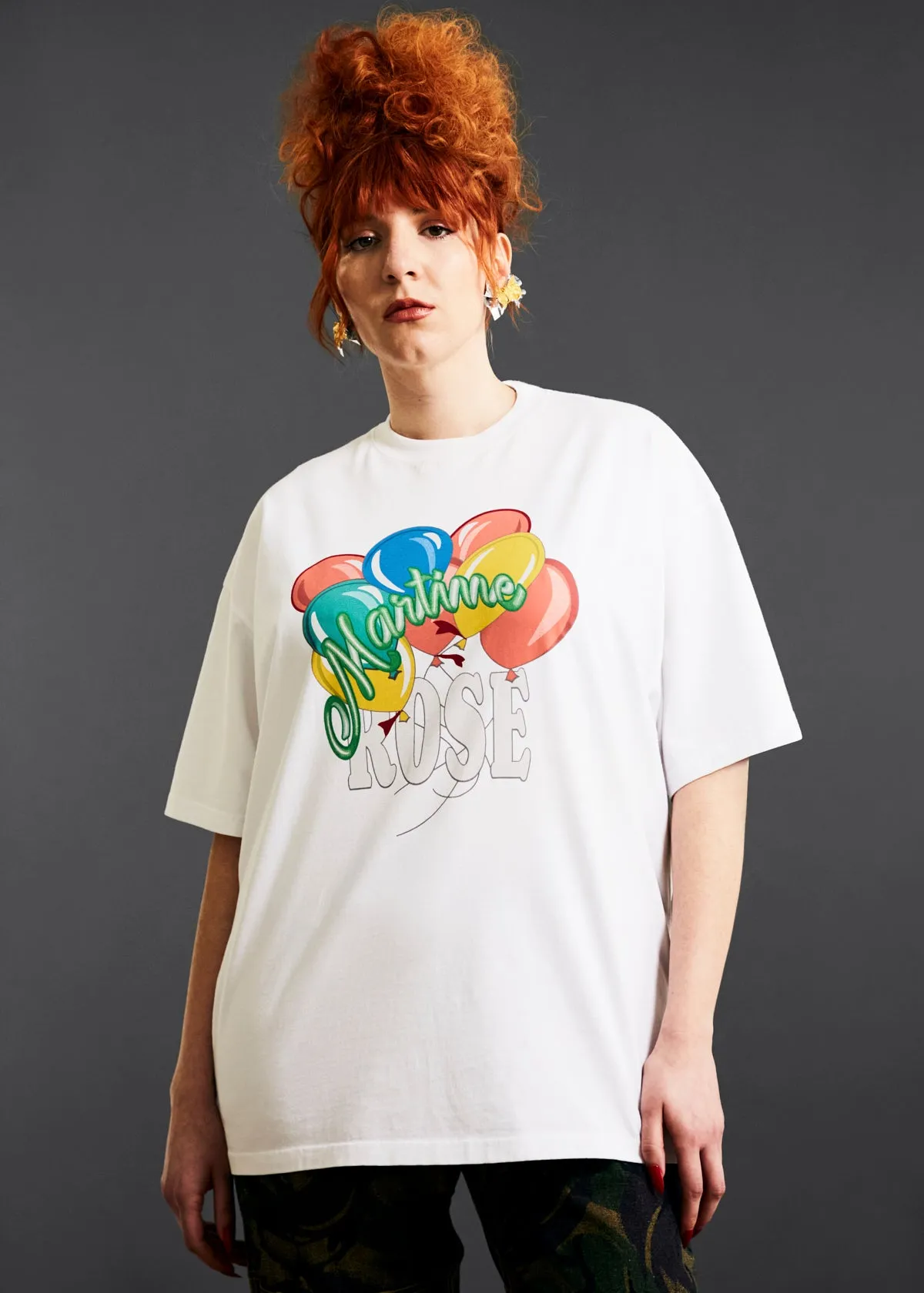OVERSIZED S/S T-SHIRT in WHITE sold by Martine Rose product image thumbnail 2