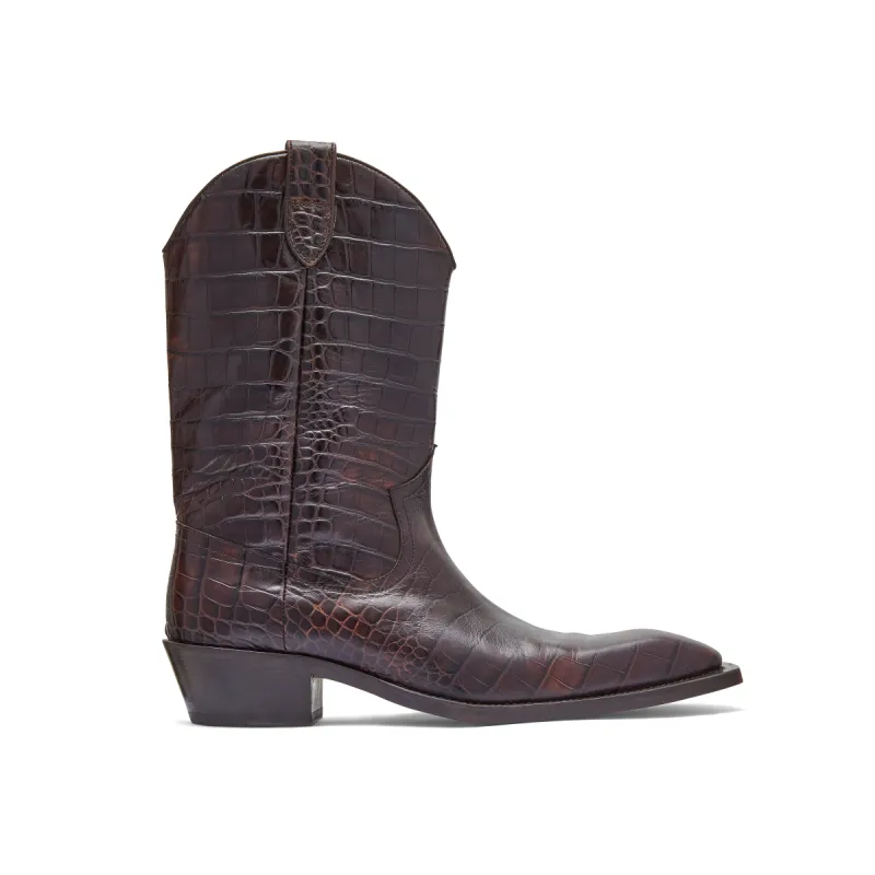 COWBOY BOOT in BROWN made by Martine Rose
