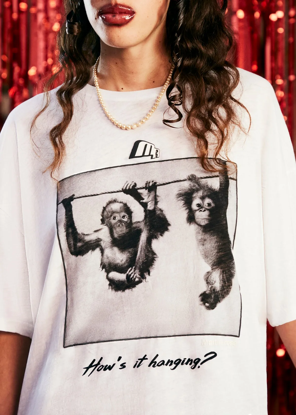 OVERSIZED S/S T-SHIRT in WHITE sold by Martine Rose product image thumbnail 2