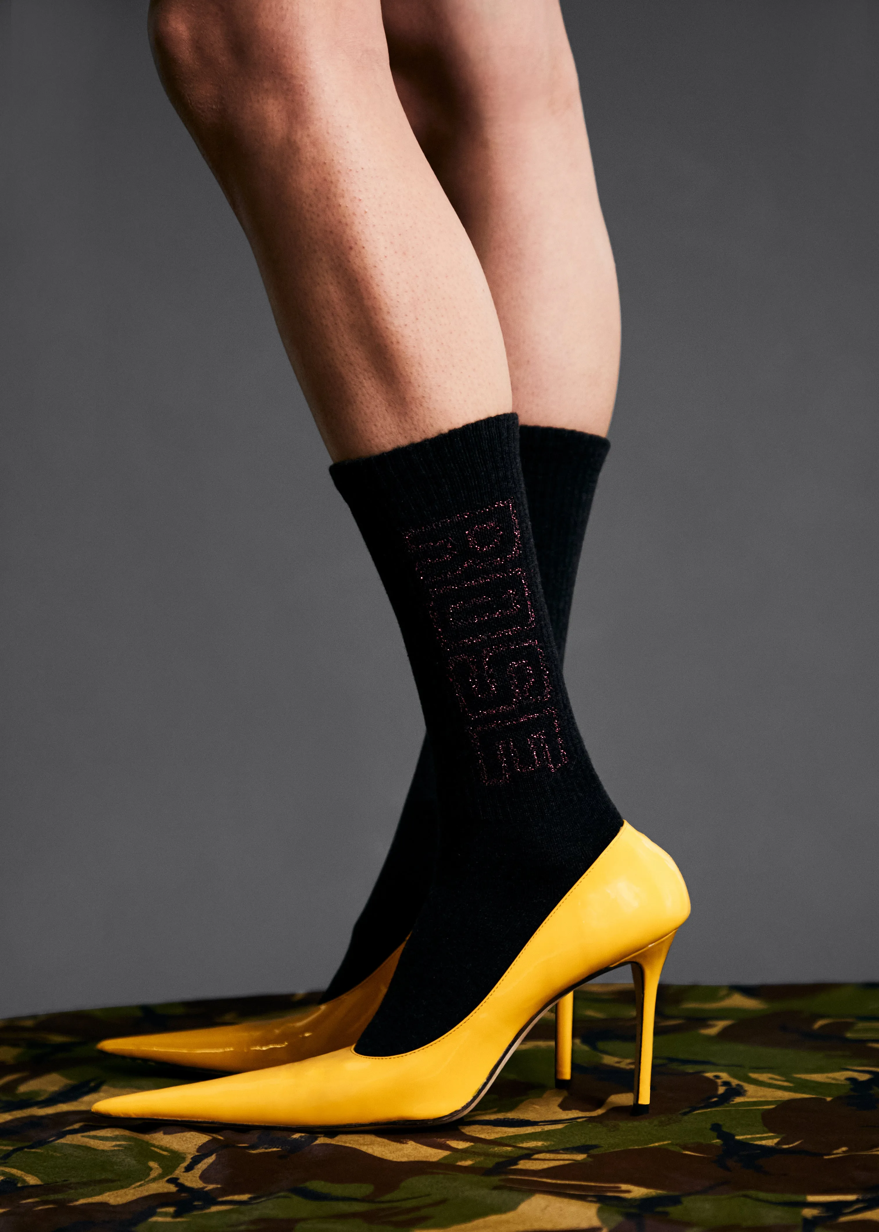 FLUFFY SOCK MULTIPACK in BLACK AND WHITE sold by Martine Rose product image thumbnail 2