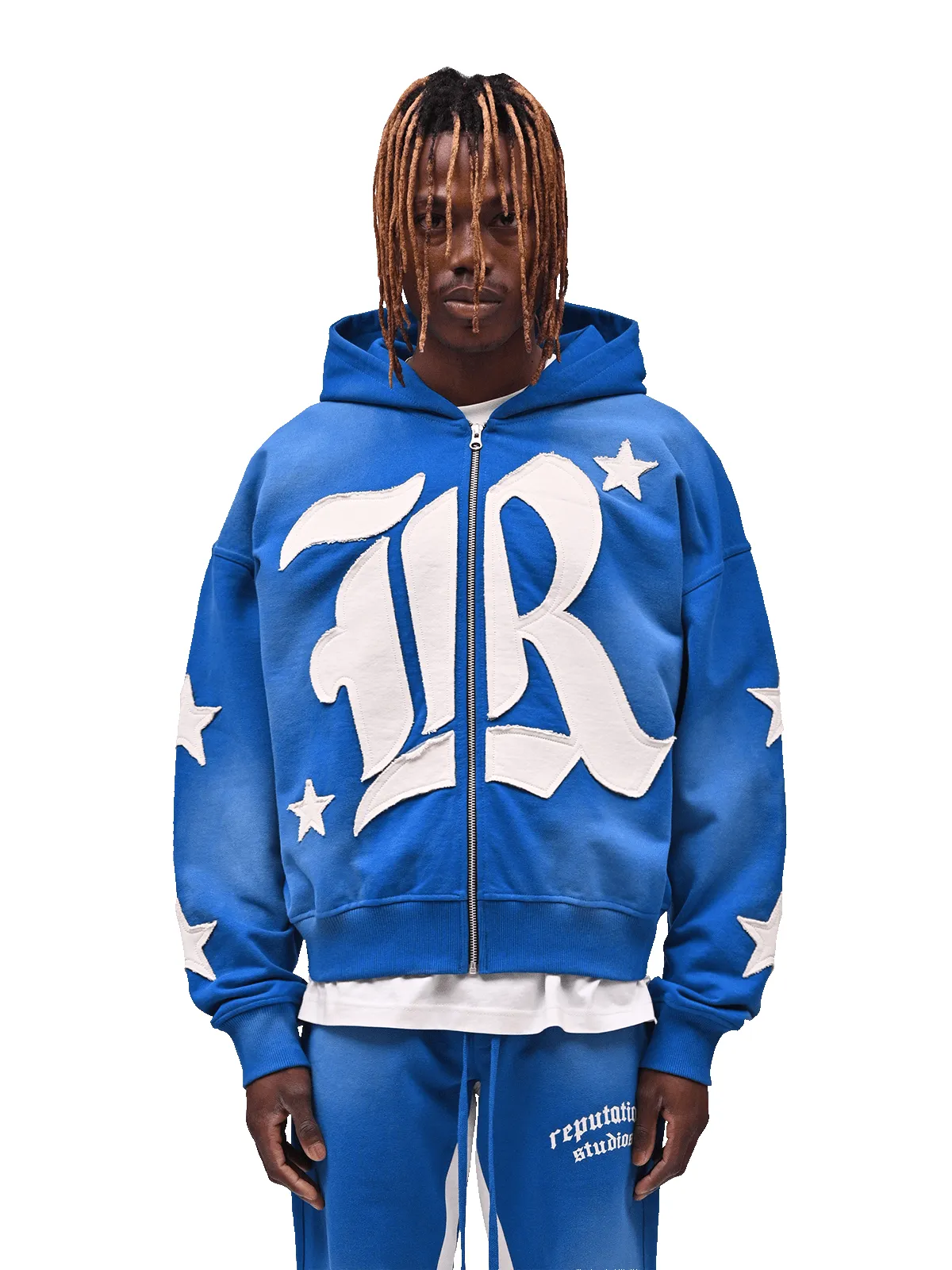 Sun Fade Hoodie - Royal Blue sold by reputation studios product image thumbnail 3