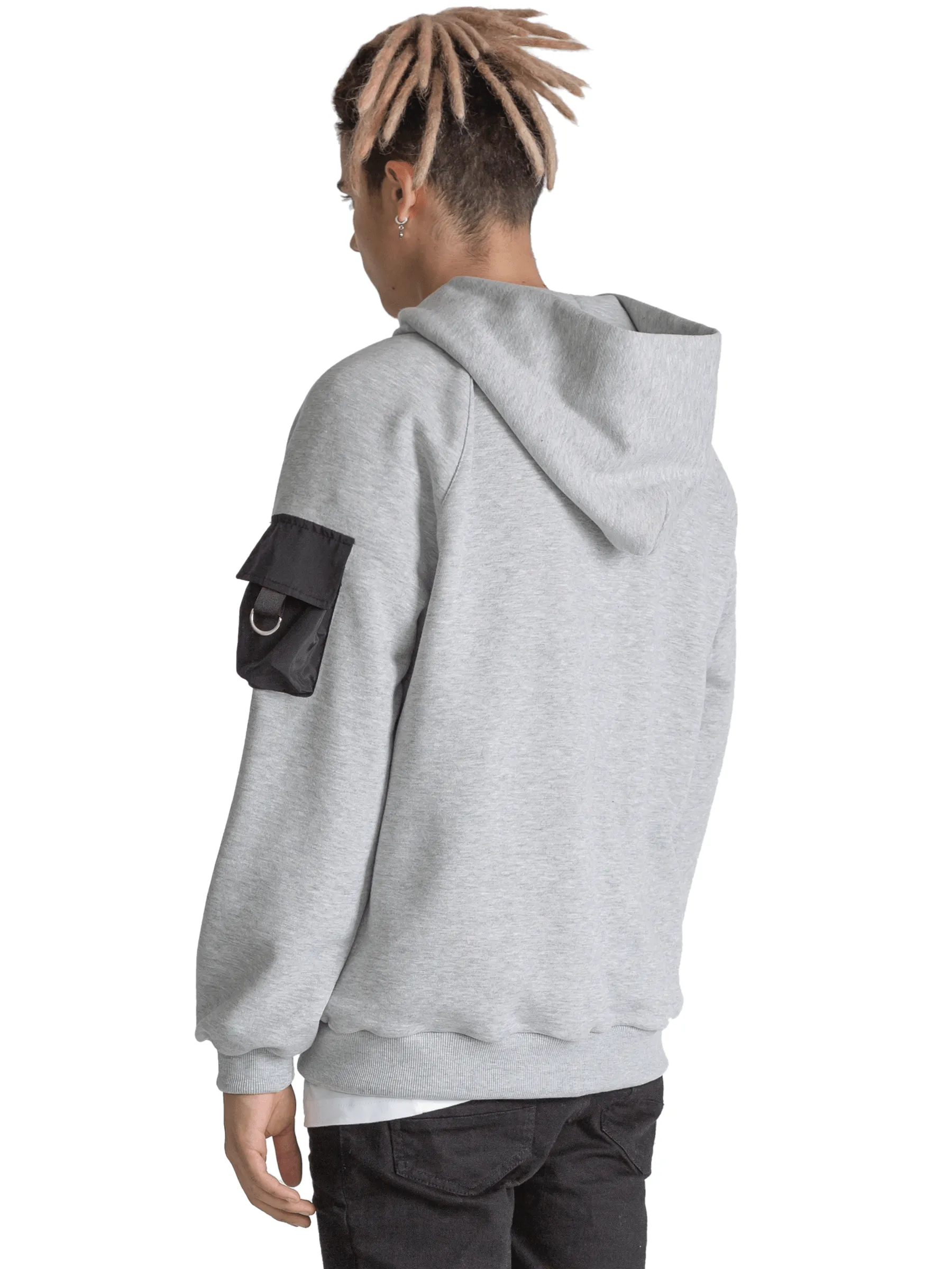 Utility Hoodie - Heather Grey sold by reputation studios product image thumbnail 4