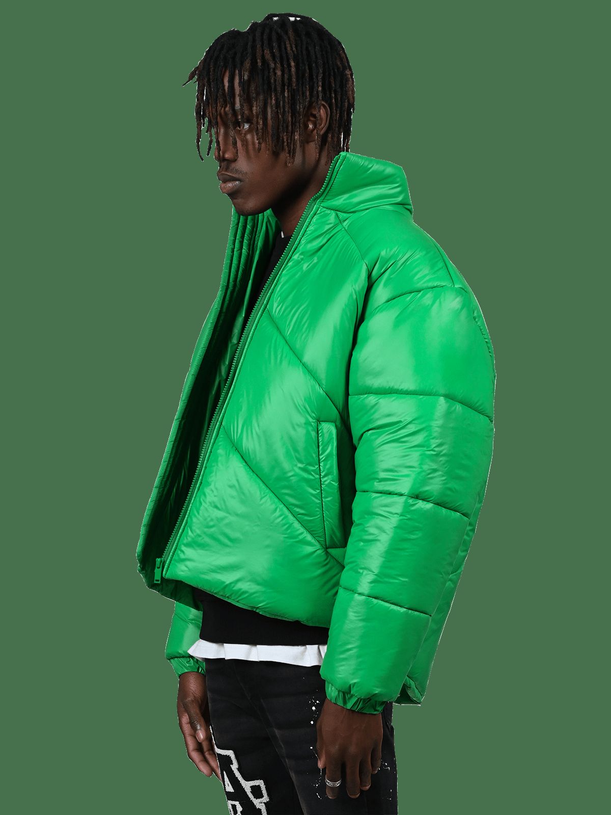 Puffer Jacket - Pine Green sold by reputation studios product image thumbnail 4