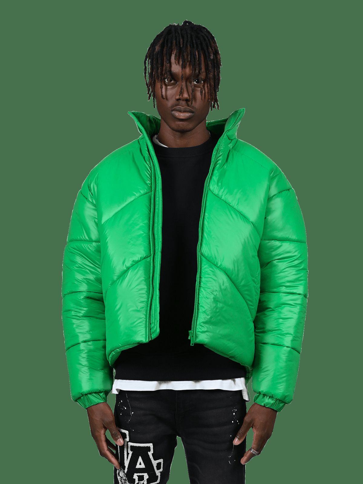 Puffer Jacket - Pine Green sold by reputation studios product image thumbnail 3