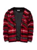 Oversized Tartan Shirt - Red sold by reputation studios