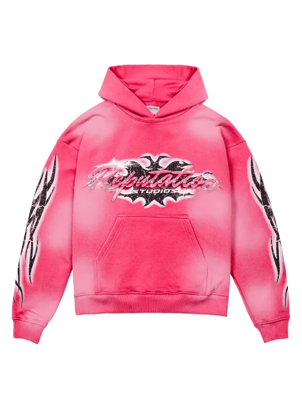 Tribal Hoodie - Hot Pink sold by reputation studios