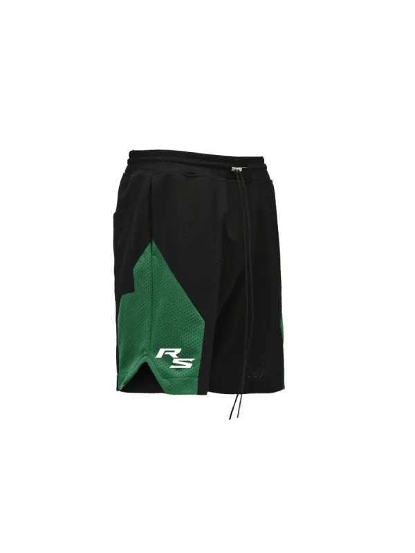 Panel Mesh Shorts - Racing Green sold by reputation studios