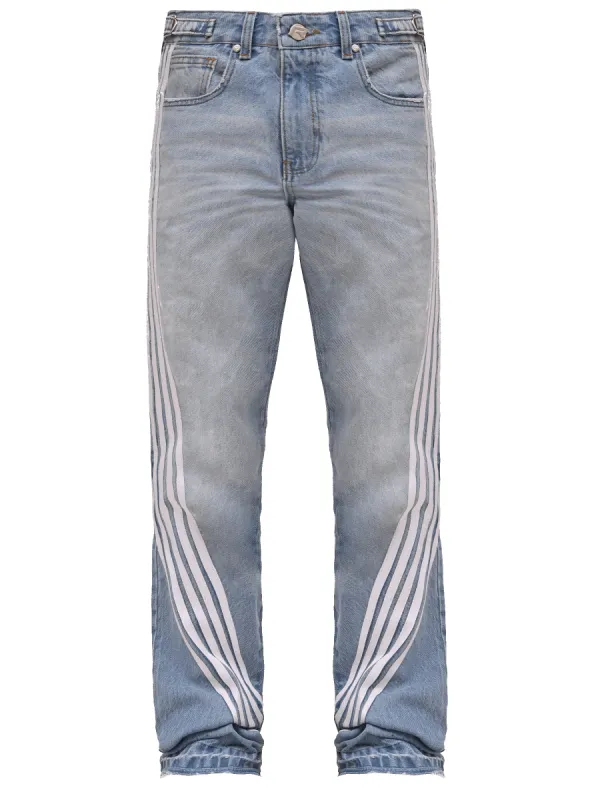 Racer Flare Denim - Light Stone sold by reputation studios