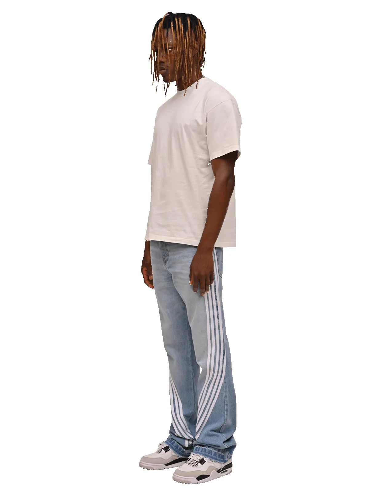 Racer Flare Denim - Light Stone sold by reputation studios product image thumbnail 5