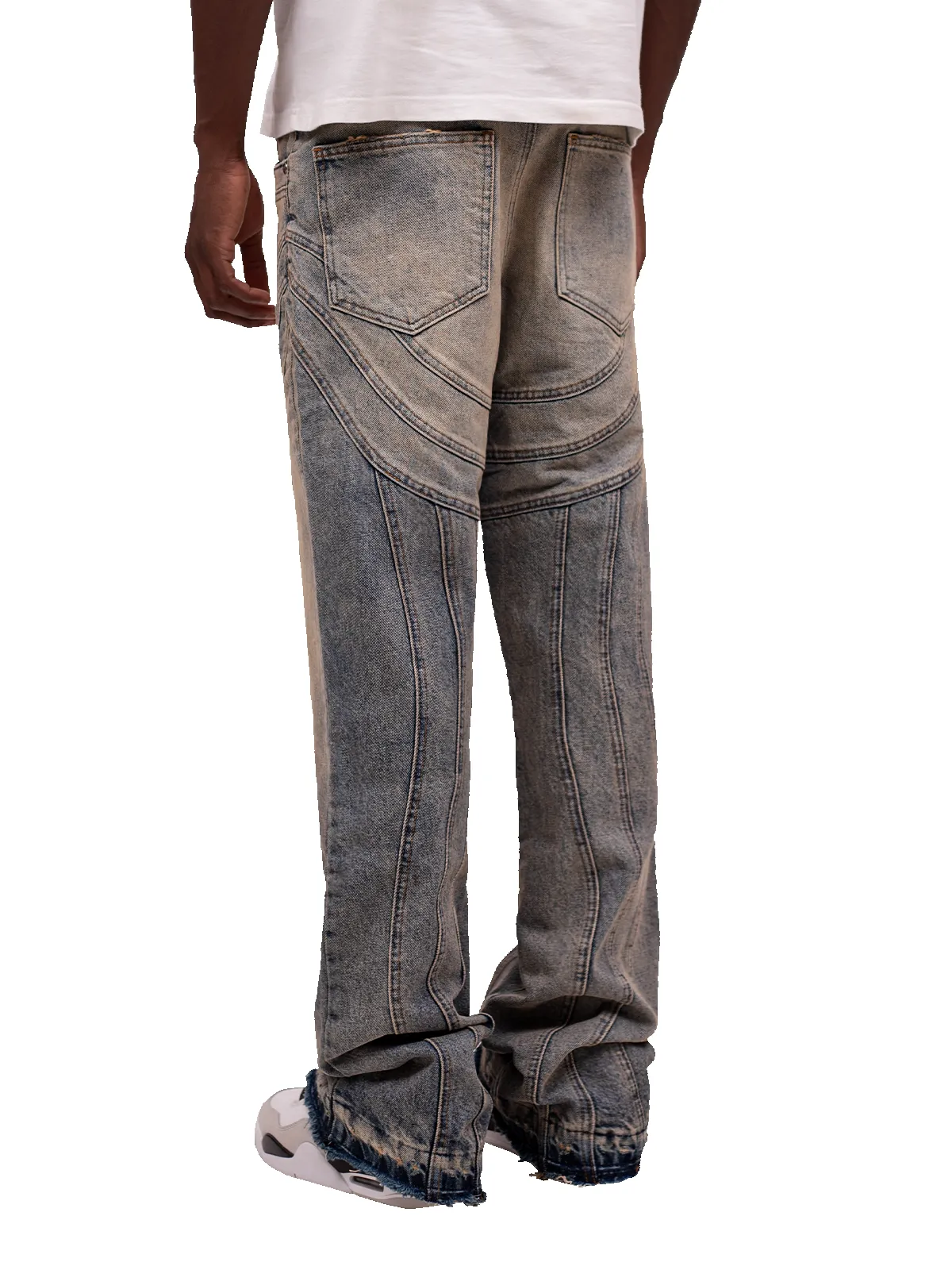 Wave Stitch Denim - Cream Wash sold by reputation studios product image thumbnail 4