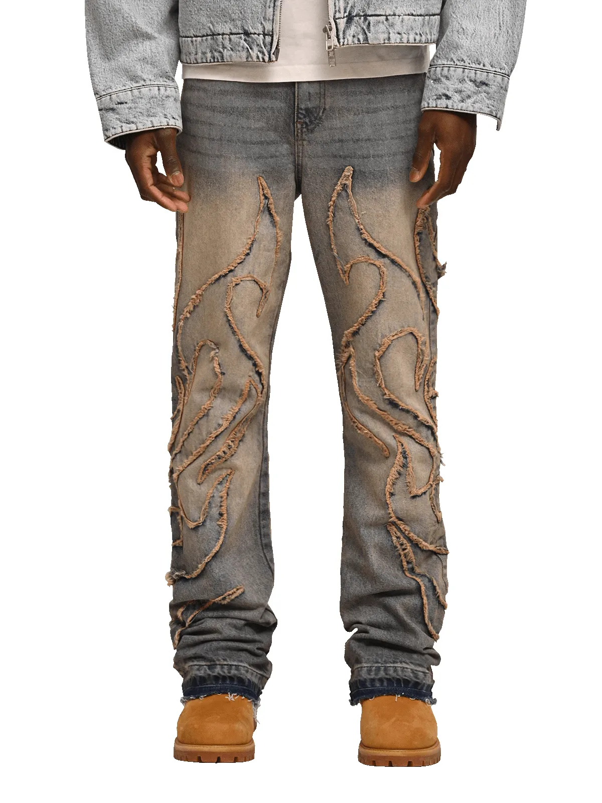 Tribal Flare Denim - Cream Wash sold by reputation studios product image thumbnail 3