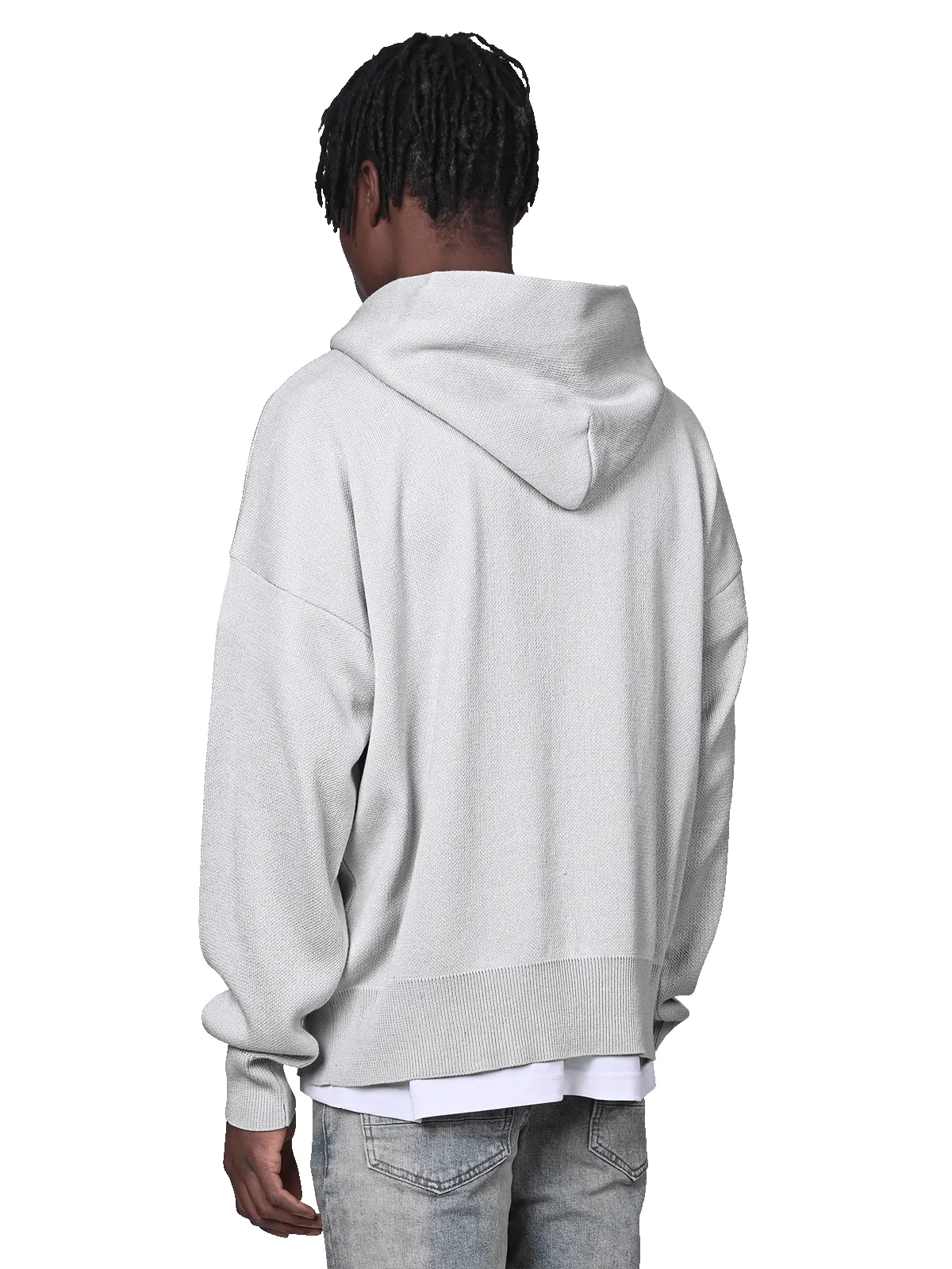 Knit Hoodie - Ash sold by reputation studios product image thumbnail 4
