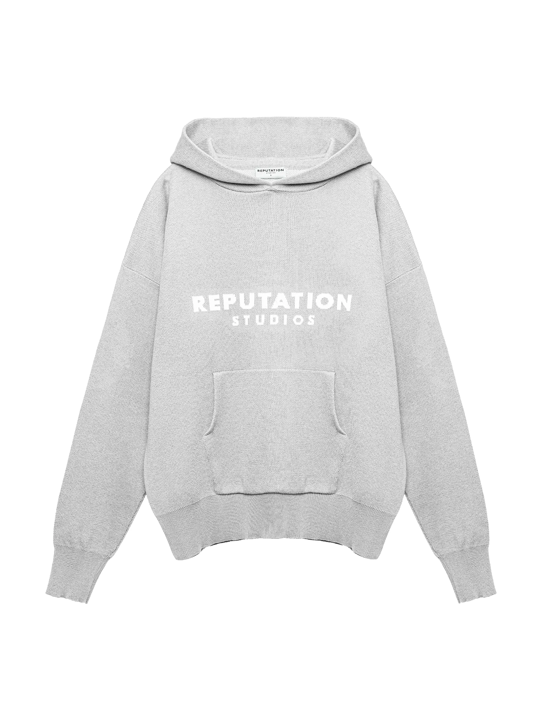 Knit Hoodie - Ash sold by reputation studios