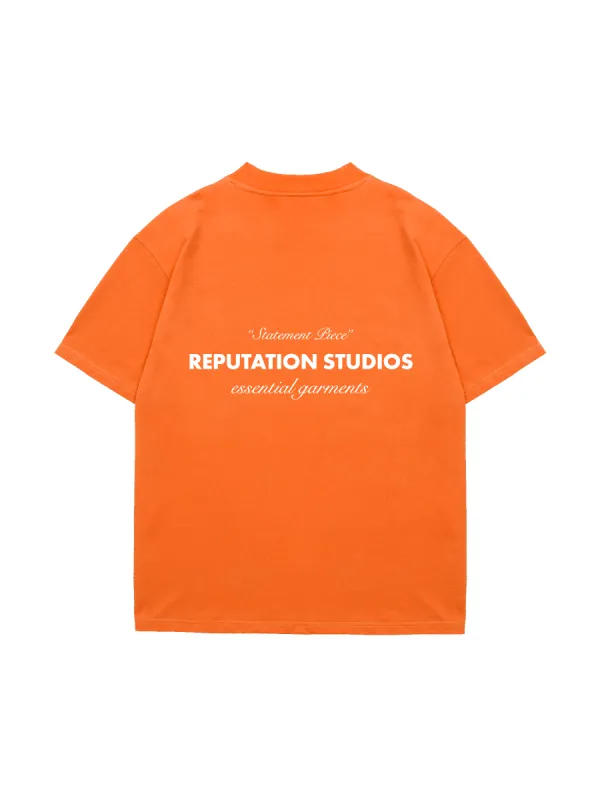 "Statement Piece" Tee - Tangerine sold by reputation studios