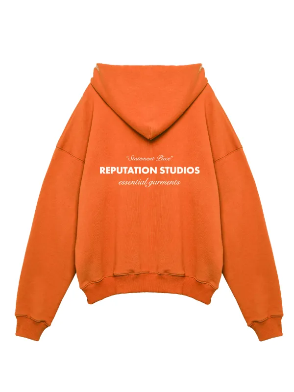 "Statement Piece" Hoodie - Tangerine sold by reputation studios