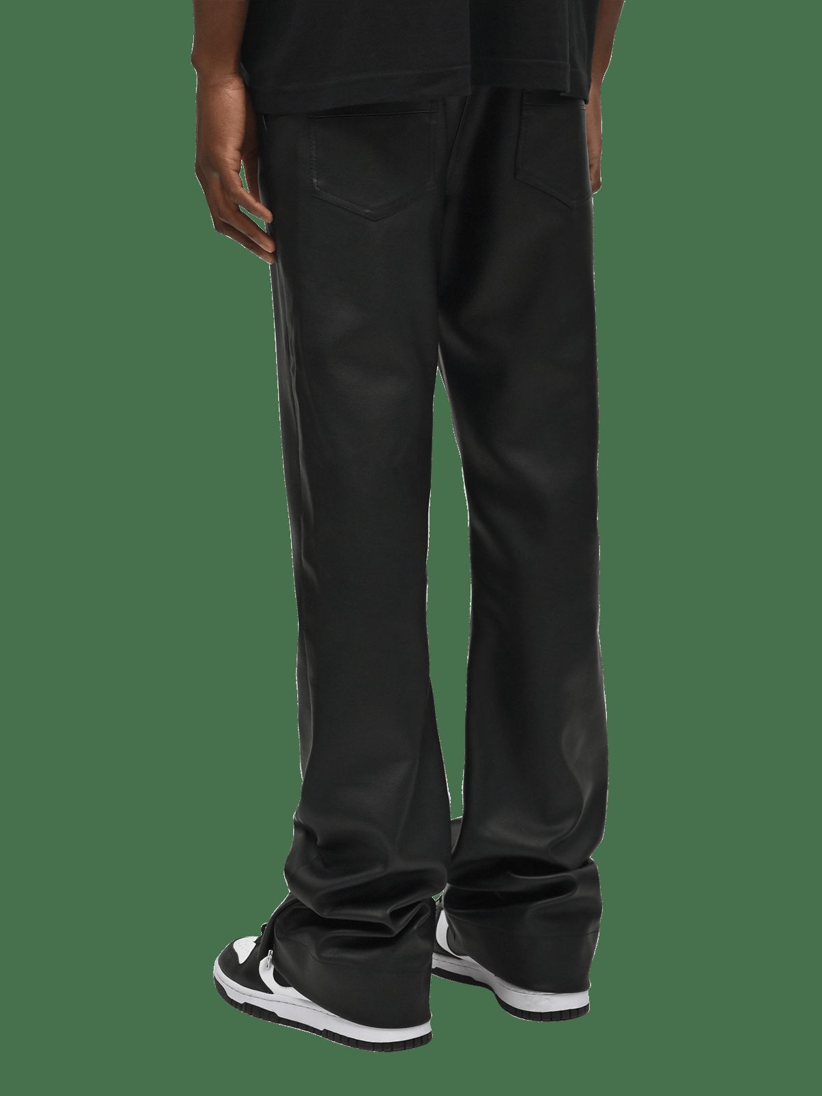 Flare Leather Pants - Black sold by reputation studios product image thumbnail 5