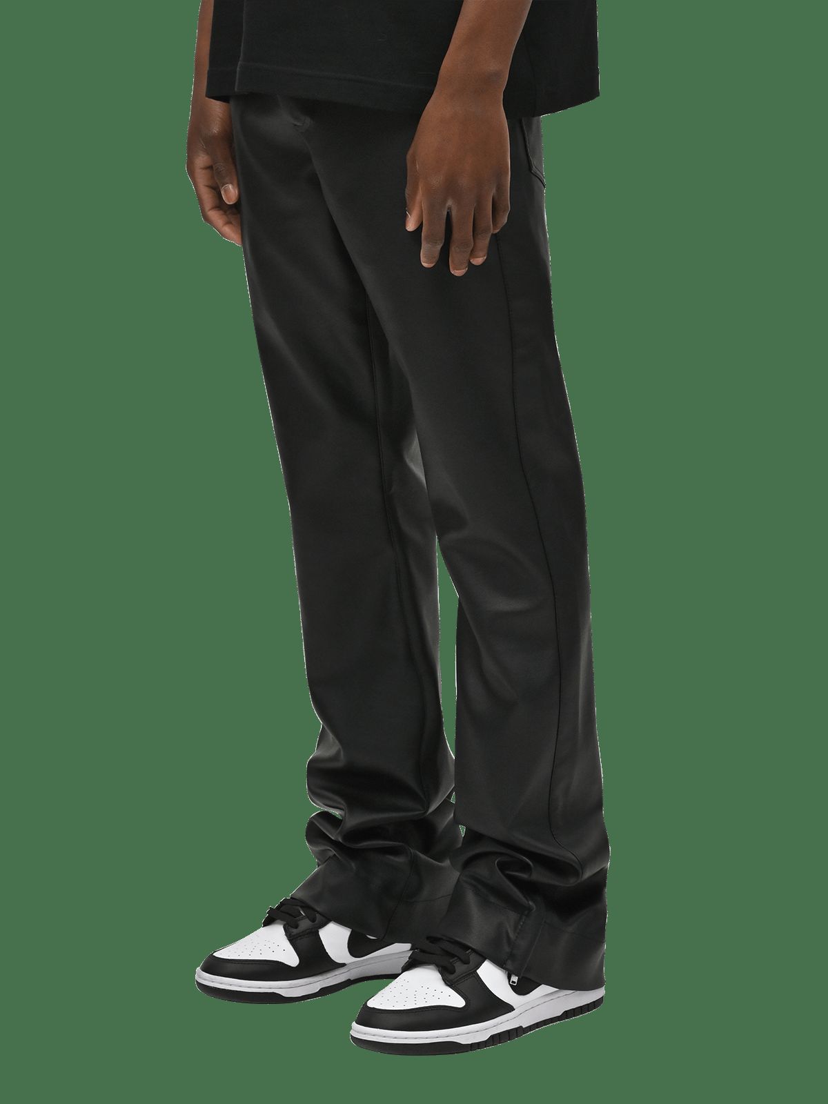 Flare Leather Pants - Black sold by reputation studios product image thumbnail 4