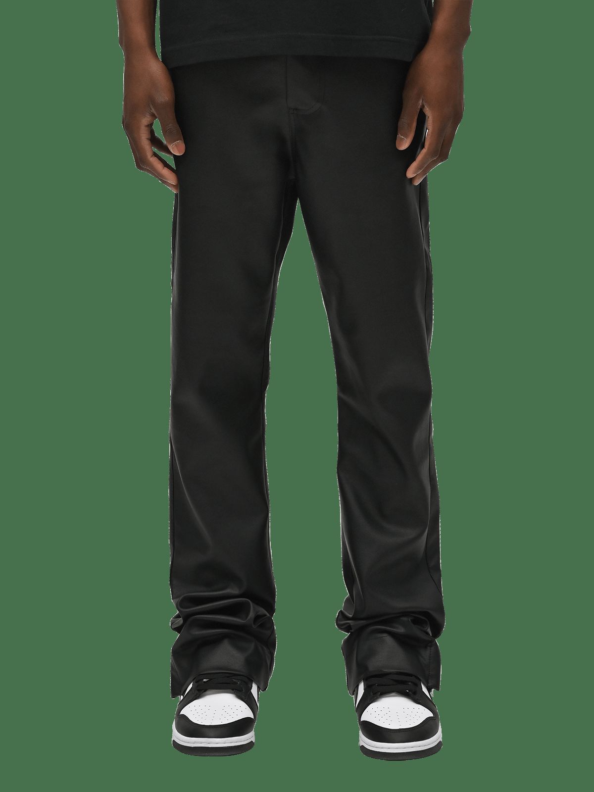 Flare Leather Pants - Black sold by reputation studios product image thumbnail 3