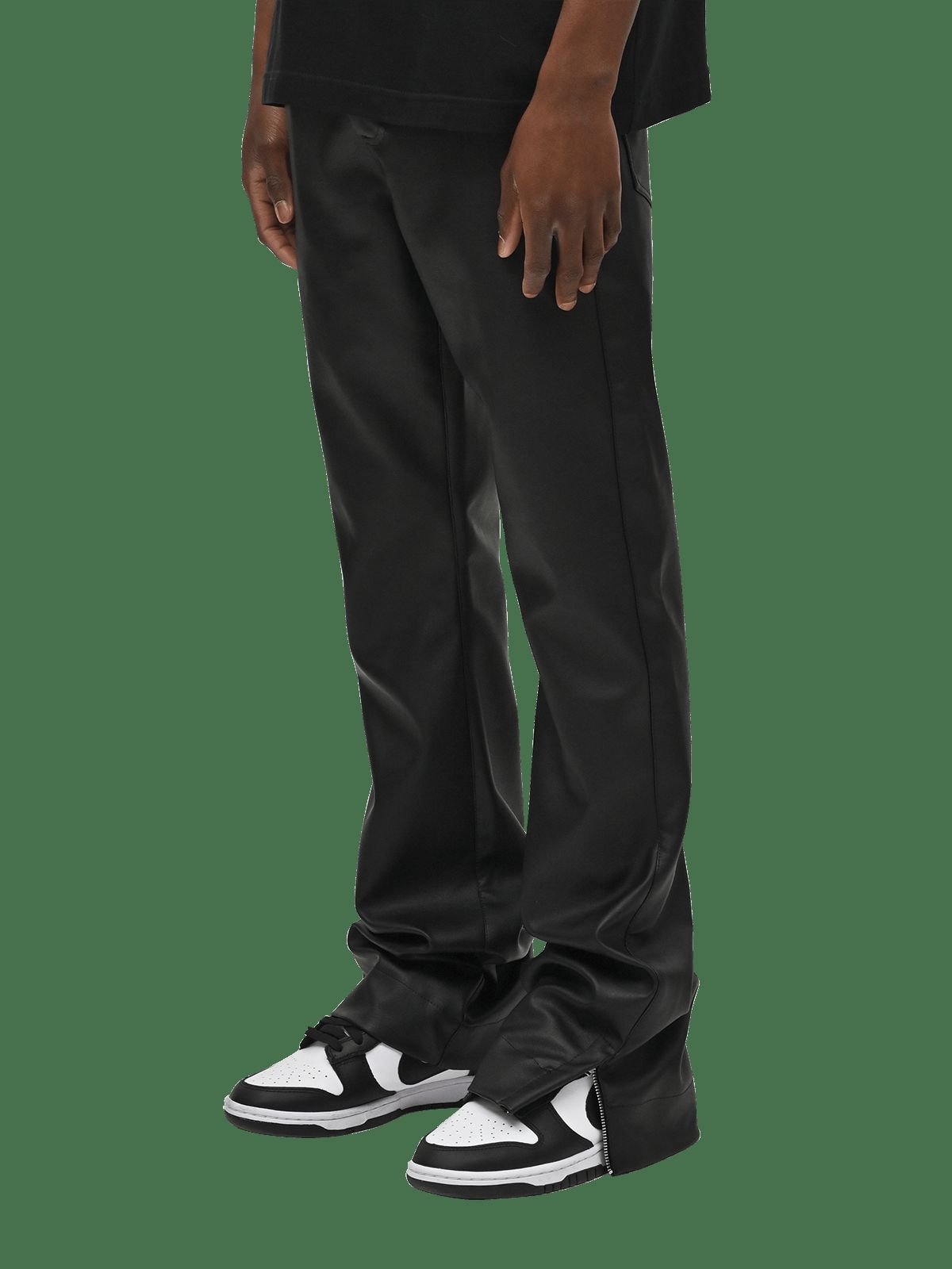 Flare Leather Pants - Black sold by reputation studios product image thumbnail 2