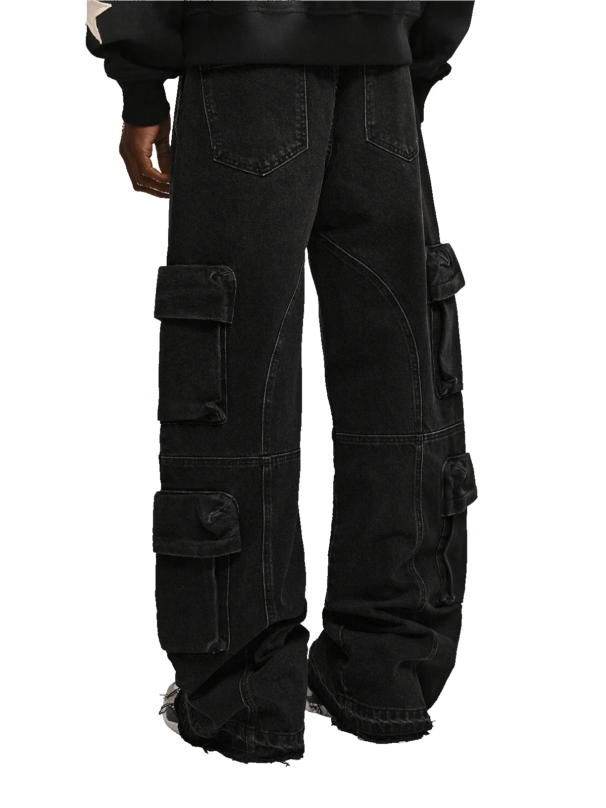 Baggy Cargo Denim - Black sold by reputation studios product image thumbnail 4