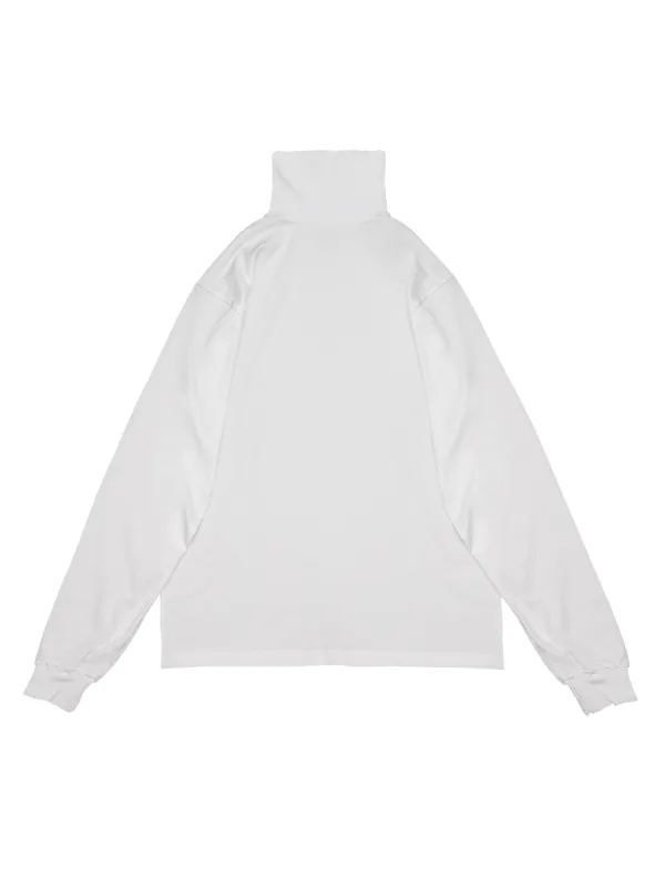 Turtle Neck Tee - White sold by reputation studios