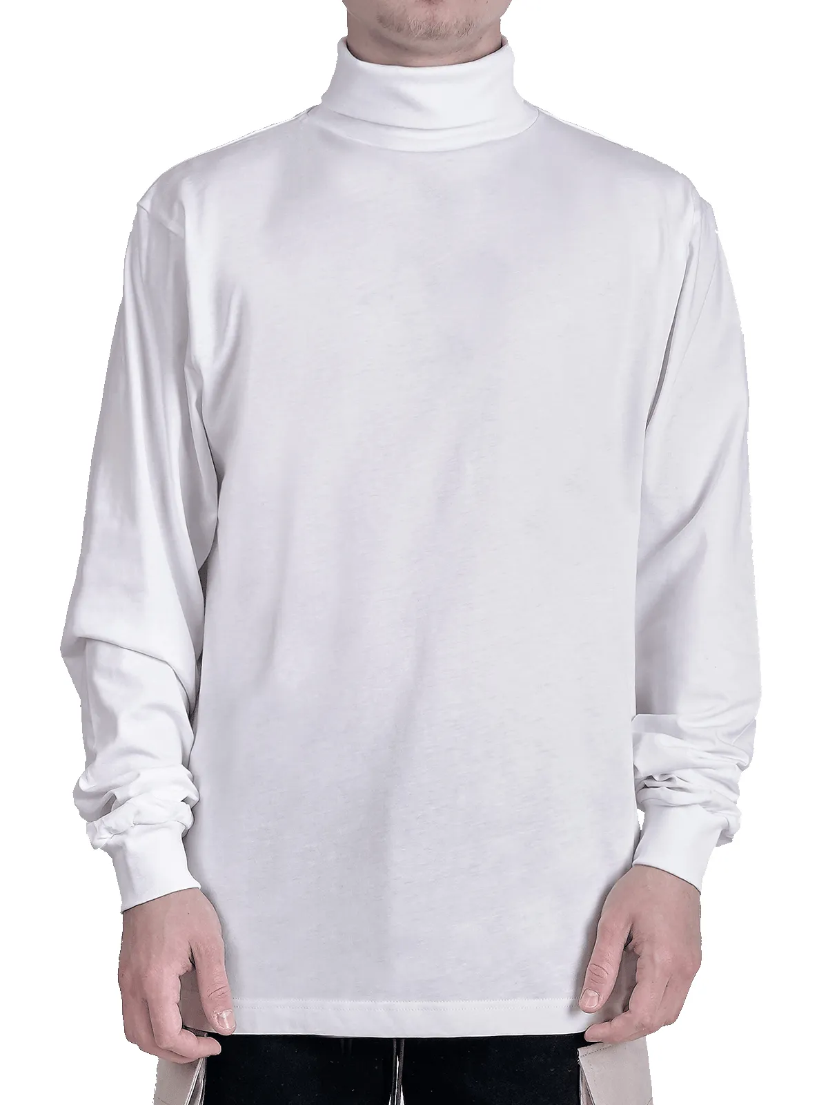 Turtle Neck Tee - White sold by reputation studios product image thumbnail 2