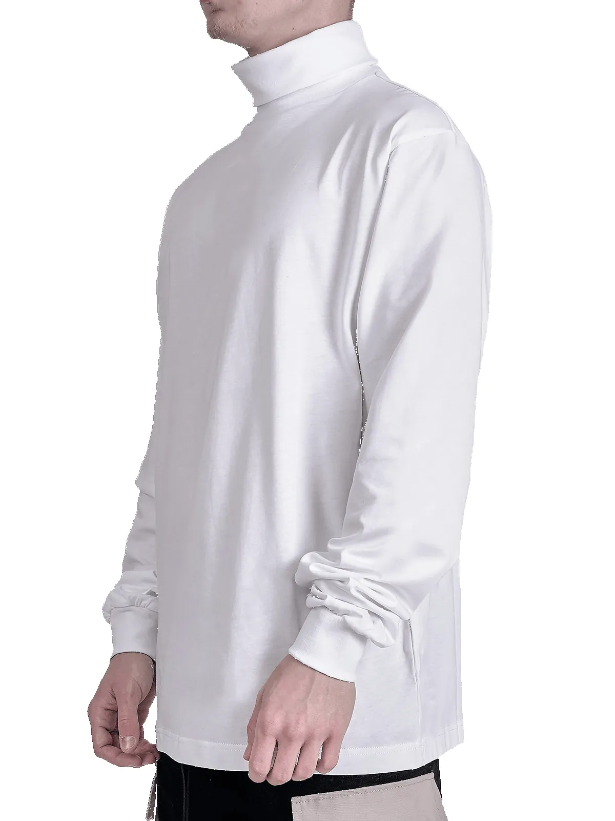 Turtle Neck Tee - White sold by reputation studios product image thumbnail 3