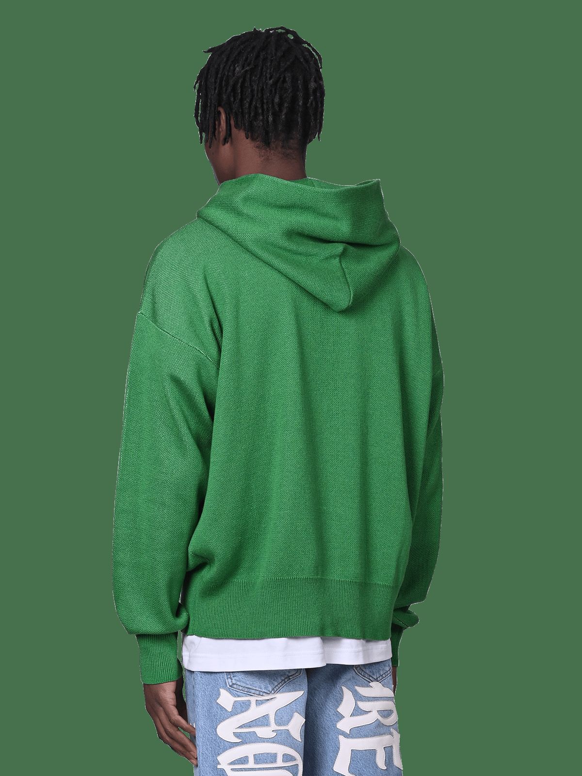 Knit Hoodie - Pine Green sold by reputation studios product image thumbnail 4