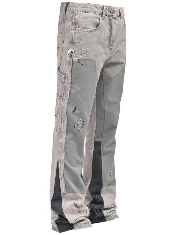 Flare Canvas Pants - Stone sold by reputation studios