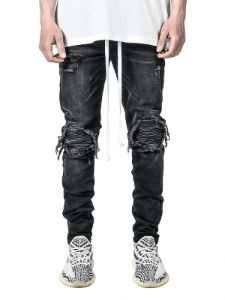 Biker Patch Denim - Black sold by reputation studios